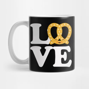 I Love Pretzels for Pretzel Day Funny Office Shirt Mug